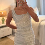 fab'rik  Sequin Mini Dress Silver Photo 0