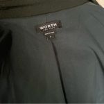 WORTH NEW YORK Women's wool blend trench coat jacket small Black Photo 9
