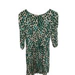 Boden Floral Kelly Green & Pink Four‎ Leaf Clover Sheath Belted Tie Dress US 6R Size 6 Photo 9