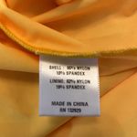 NBD Marilyn Ruffle Lace Corset Back Dress Mini Fit Flare Canary Yellow XS Photo 4