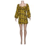 Reformation  Roshay Mini Dress, Tigress, 0 (US) Photo 8