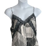 Victoria's Secret  Black Silver Hearts Tank Top Cami Pajama Top Shirt Size XL Photo 0