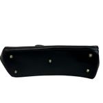 Abellucci Milan Italy Genuine Leather Gold Studded Black Bag $425 Photo 4