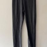 Calzedonia Black Faux Leather Shiny Leggings Photo 0