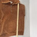 Urban Outfitters Sweater Women Small Brown Nicco 1/4 zip Chunky Warm Lounge Cozy Photo 7