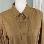 L.L. Bean Soft Classic Tan Shirt Dress Long Sleeve NWOT Size 14 Photo 1