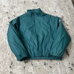 Alo Yoga  Latitude Light Weight 1/2 Zip Pullover Jacket Size Small in Winter Ivy Photo 1