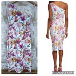 Chiara Boni  LA PETITE ROBE
Angelina Floral One-Shoulder Cocktail Dress Sz 46/10 Photo 2