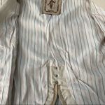 My Tribe Ivory Jacket with Leather Trim Photo 10