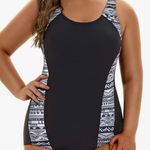 Aqua Eve Plus Size Swimsuits Athletic One Piece Bathing Suit for Women Tummy Control Slimming Swimwear Photo 0