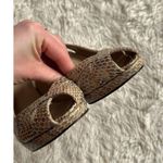 Stuart Weitzman Sz 7 Peeptoe Mushroom Crystal Slingback Snakeskin Pumps Heels Photo 5