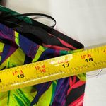 Bold Elements  cut to curve off shoulder tropical ruffle floral M colorful palm Photo 5