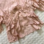 The Kooples NWOT  Ruffled Short Sleeved Top Size 1 Blouses Pink Womens Photo 5