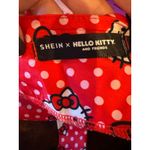SheIn  X Hello Kitty Dress‎ Women Small Red Polka Dot Belted Faux Wrap Mini NWT Photo 10