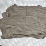 Miss Star Dress Womens Plus 2x Taupe Gold Tone Accent Casual Wavy Design Midi B2 Photo 5