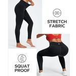 Ewedoos XL Black High Waisted Leggings Pockets Workout Athleisure Gym Active Photo 3