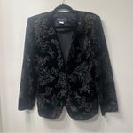 Norton Mcnaughton Vintage Burnout Velvet Blazer Size 12P Floral Jacket Boho Goth Whimsigoth 90s Photo 5