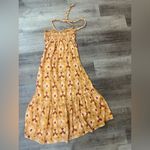 Aerie by American Eagle High Low Halter Maxi Sundress in Yellow Photo 3