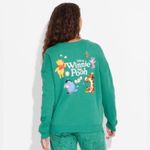 Disney Women's Winnie the Pooh and Friends Cozy Graphic Green Sweatshirt Sz XXL Photo 7