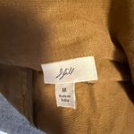 J. Jill Blazer Women’s Size Medium Brown Linen Jacket Lightweight Button Tan Photo 4