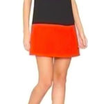 Alice + Olivia  Dorma Colorblock Shift
Dress Black Poppy A Line Mini Dress XS Photo 0