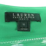 Ralph Lauren Lauren  Green Wrap Front Short Sleeve Formal Midi Dress 10 Large Photo 3