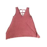 American Eagle soft and sexy ribbed tank top size small maroon tank top Photo 2