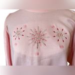 NEW Deadstock MC Sportswear Vintage Y2K Pink Embroidered Snowflake Sweatshirt Size XL Photo 1