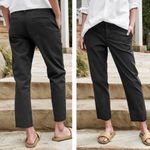 Frank & Eileen Wicklow Chino In Washed Black Size 8 Photo 11