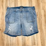 Torrid Feel The Fit Light Wash Distressed Ripped Denim Jean Shorts size … Photo 2
