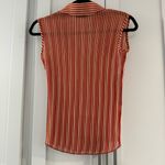 Mango MNG Sleeveless Blouse Striped Crinkle Pleated size XS Photo 2