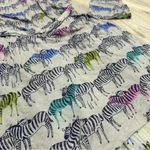 Munki Munki Nite Nite  Hooded Bath Robe Colorful Snuggly Zebras Pajamas Size M/L Photo 1