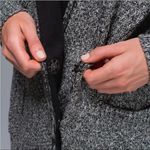 Lululemon  Post Practice Cardigan Sweater‎ in Ghost/Black size 4 Photo 5