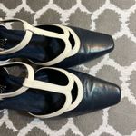 Aerosoles Navy/Cream Mary Jane Heels with Tapered Heel classic vintage look Photo 3