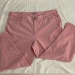 Lands’ End ankle pants in lightweight, fine wale corduroy, size 24W Pink Photo 2