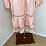 Roller Rabbit  Maricruz Cross Stitch‎ Embroidered Shift Dress Light Pink Sz Small Photo 8