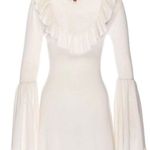 STAUD Elrow White Knit Dress Photo 0