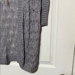 Dress Barn  Gray Open-Knit Cardigan Photo 3