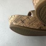 LifeStride Womens Bailey Sandals Strappy Faux Leather Cork Metallic Gold 9.5W Size 9.5 Photo 5