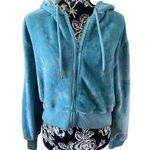 Weekend Edition Cropped Fleece Full Zip Hooded Sweatshirt Soft Gray Size M Photo 0