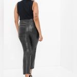 Gap  Black Faux Leather High Rise Vintage Slim Pants Photo 4