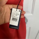 Adrianna Papell  red square neck cap sleeves sheath dress‎ size 12 wedding guest Photo 3