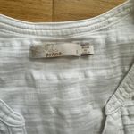 prAna  Tunic Sleeveless Button Up Organic Cotton White V-Neck Relaxed‎ Size S Photo 2