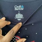 Croft & Barrow  American Flag Shirt Size Small Color Blue Photo 8
