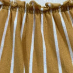 American Eagle ⭐️  mustard yellow striped shirt in size small Photo 1