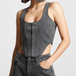 Maniere De Voir Rhinestone denim corset C25 Photo 0