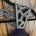 Blondie Nites  | Formal Homecoming Prom Dress in Purple w Gold Sequin | size‎ 13 Photo 1