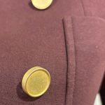 Theory Jonita K Blazer, Garnet Ponte Open Front Burgundy, Size 2 Photo 2