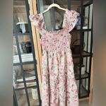 Tuckernuck Smocked floral Nap dress midi embroidered tiered ruffle flutter hill house Photo 4