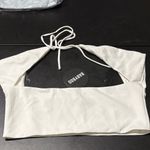 Babyboo Chic White Women's Square Neck Crop Top Photo 2